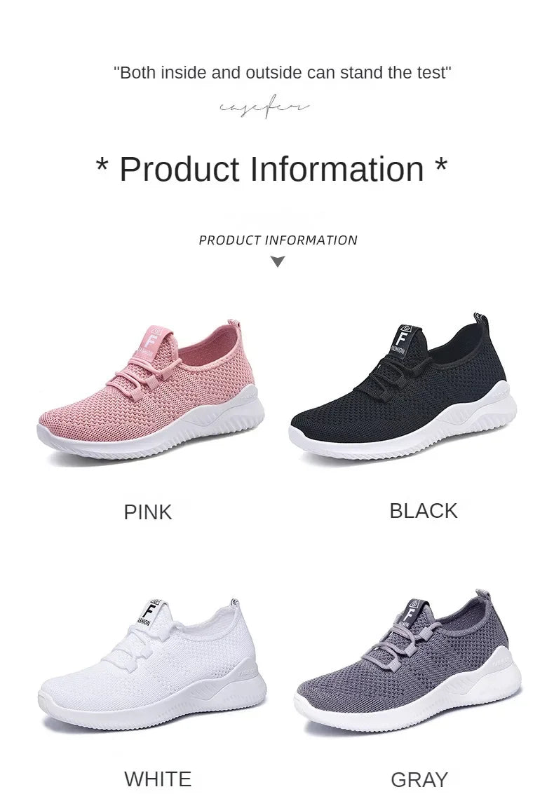 2025 Sports Running Shoes Women's Mesh Breathable Walking Women's Sports Shoes Comfortable and Fashionable Casual Sports Shoes