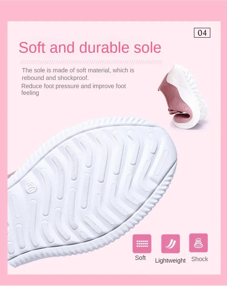 2025 Sports Running Shoes Women's Mesh Breathable Walking Women's Sports Shoes Comfortable and Fashionable Casual Sports Shoes